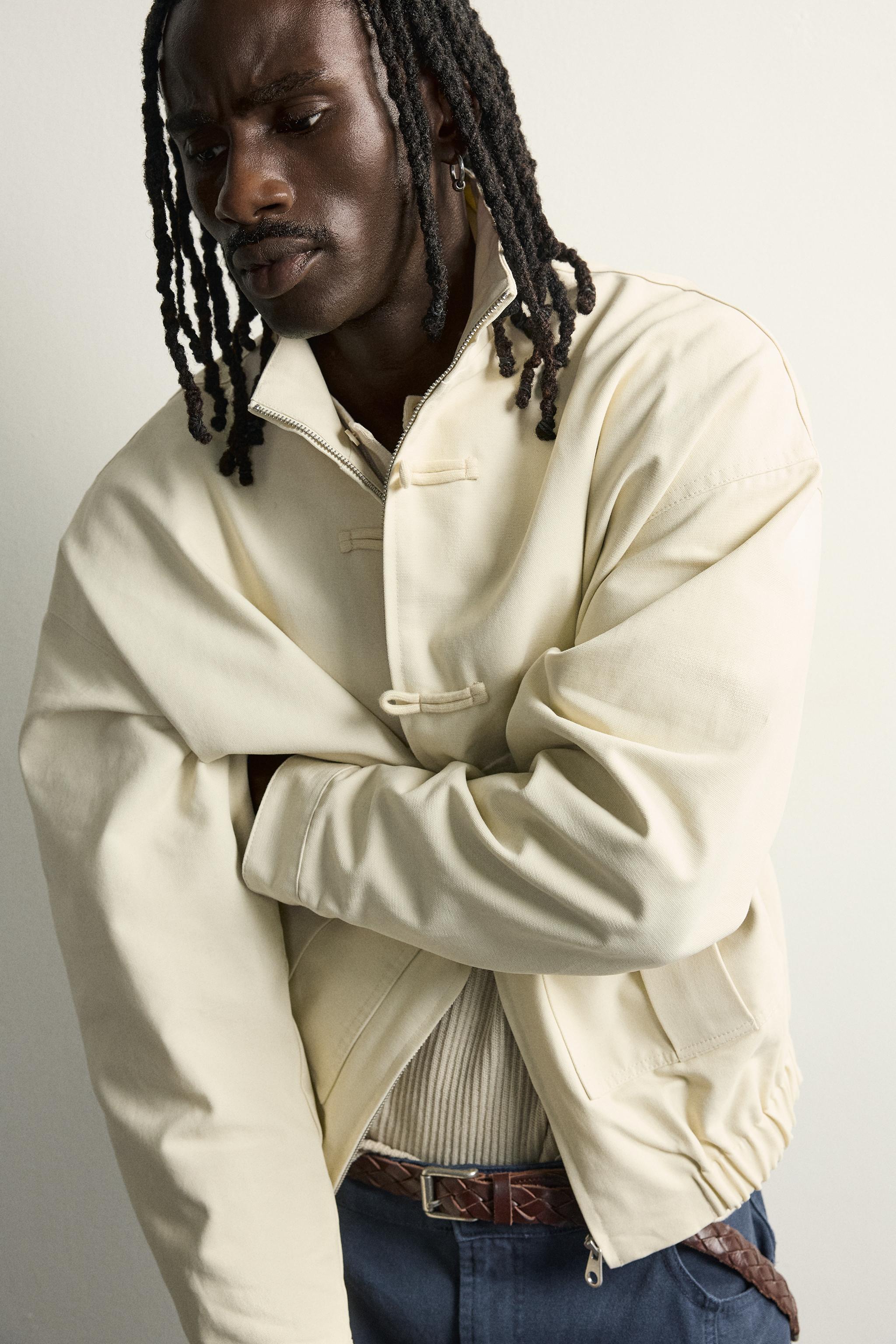 RELAXED FIT JACKET WITH KNOT FROG FASTENINGS